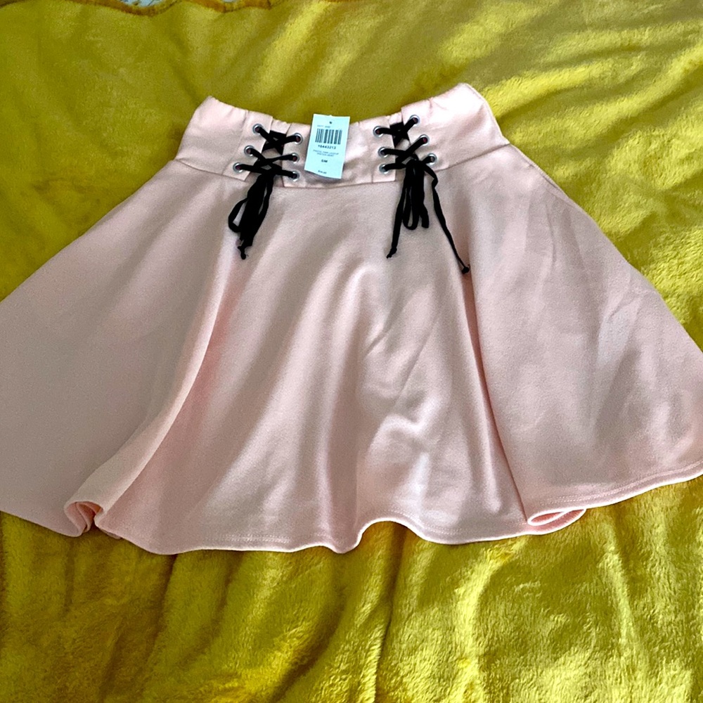 Baby pink skater skirt
